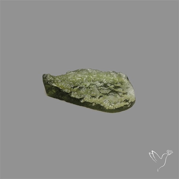Raw Face Moldavite (Polished Flat Backed)