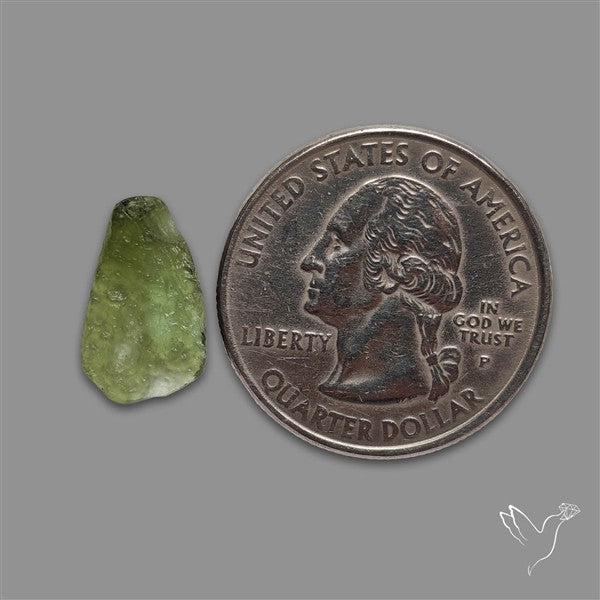 Raw Face Moldavite (Polished Flat Backed)