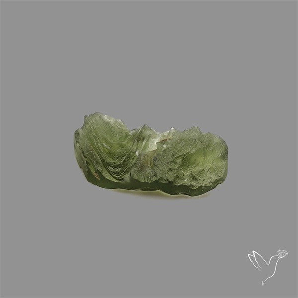 Raw Face Moldavite (Polished Flat Backed)