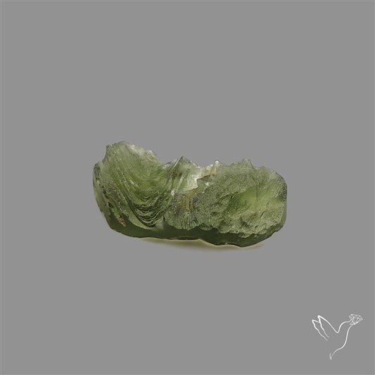 Raw Face Moldavite (Polished Flat Backed)
