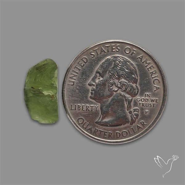 Raw Face Moldavite (Polished Flat Backed)