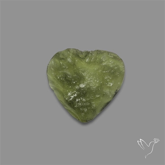Raw Face Moldavite (Polished Flat Backed)