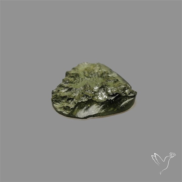 Raw Face Moldavite (Polished Flat Backed)