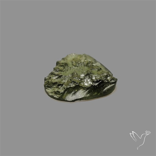 Raw Face Moldavite (Polished Flat Backed)