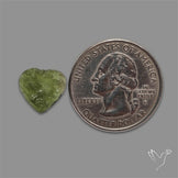 Raw Face Moldavite (Polished Flat Backed)