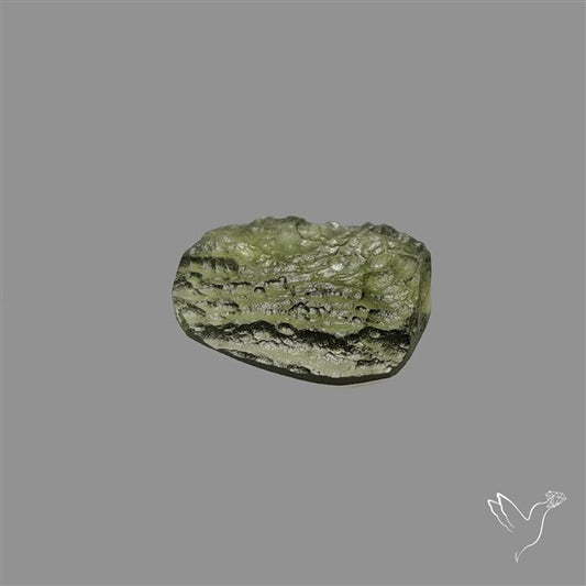 Raw Face Moldavite (Polished Flat Backed)