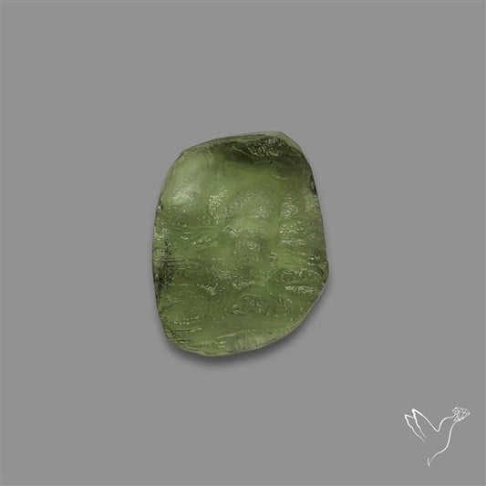 Raw Face Moldavite (Polished Flat Backed)