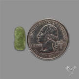Raw Face Moldavite (Polished Flat Backed)