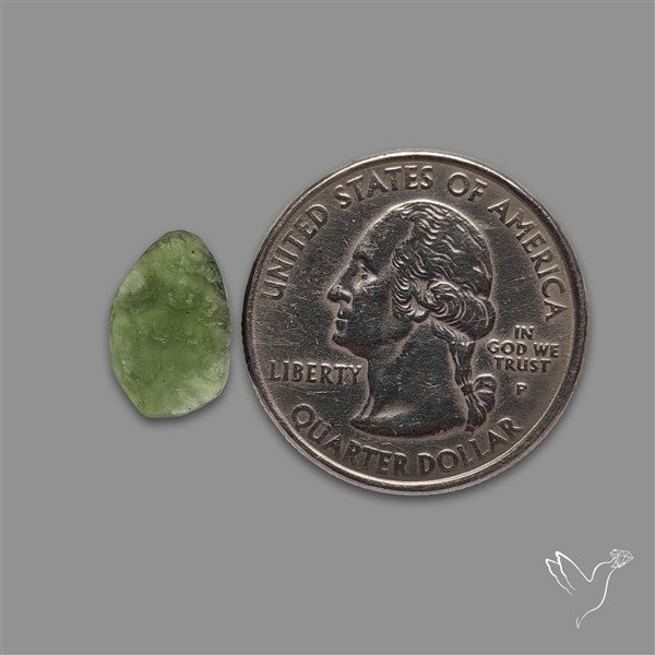 Raw Face Moldavite (Polished Flat Backed)