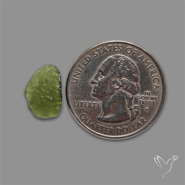 Raw Face Moldavite (Polished Flat Backed)