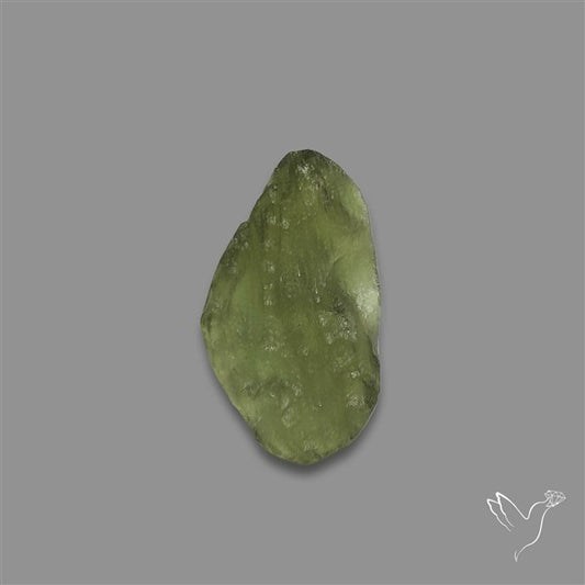 Raw Face Moldavite (Polished Flat Backed)