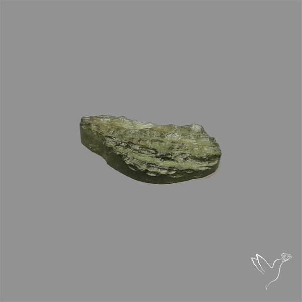 Raw Face Moldavite (Polished Flat Backed)