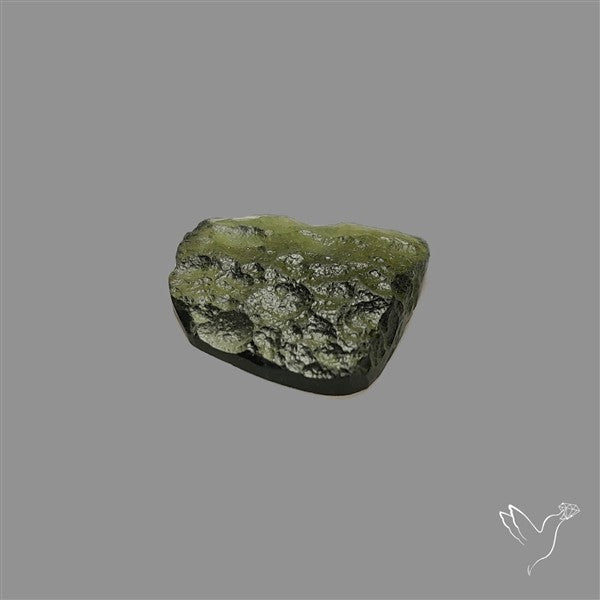 Raw Face Moldavite (Polished Flat Backed)