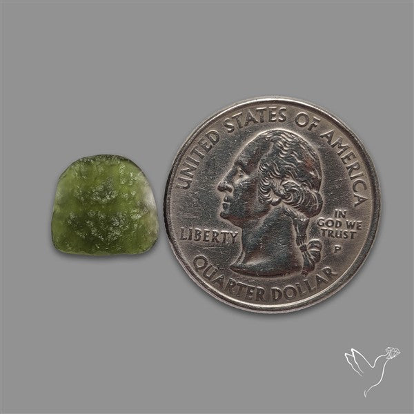 Raw Face Moldavite (Polished Flat Backed)