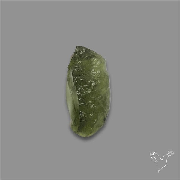 Raw Face Moldavite (Polished Flat Backed)