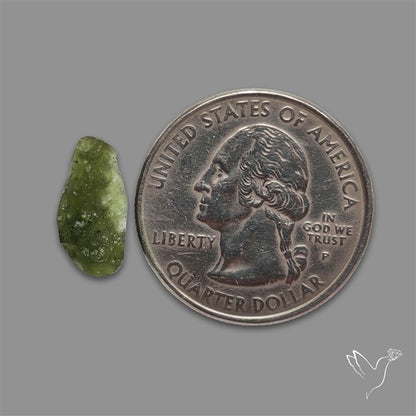 Raw Face Moldavite (Polished Flat Backed)