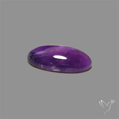Large Amethyst Cabochon High Domed Deep Violet