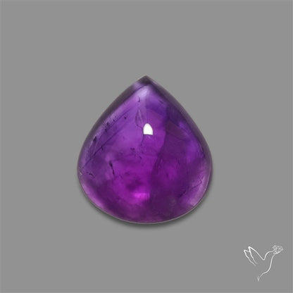 Large Amethyst Cabochon High Domed Deep Violet