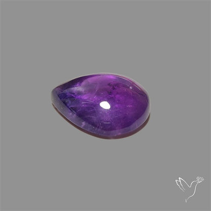 Large Amethyst Cabochon High Domed Deep Violet