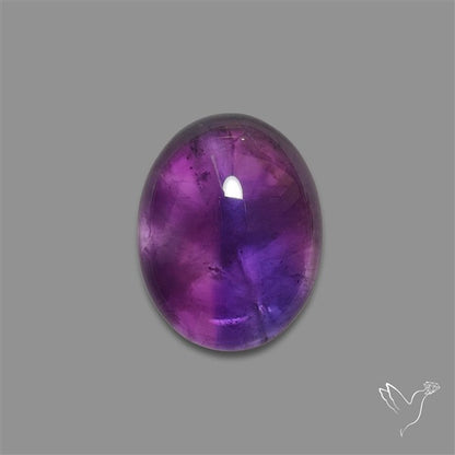 Large Amethyst Cabochon High Domed Deep Violet