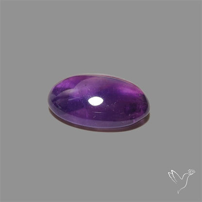 Large Amethyst Cabochon High Domed Deep Violet