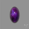 Large Amethyst Cabochon High Domed Deep Violet