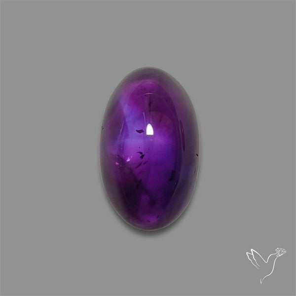Large Amethyst Cabochon High Domed Deep Violet