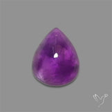 Large Amethyst Cabochon High Domed Deep Violet