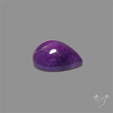 Large Amethyst Cabochon High Domed Deep Violet