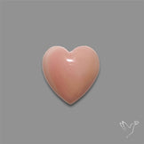 Pink Conch Shell Heart Cabochon
