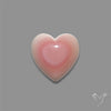 Pink Conch Shell Heart Cabochon