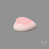 Pink Conch Shell Heart Cabochon