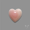 Pink Conch Shell Heart Cabochon
