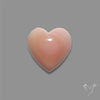 Pink Conch Shell Heart Cabochon