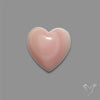 Pink Conch Shell Heart Cabochon