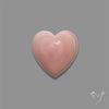 Pink Conch Shell Heart Cabochon
