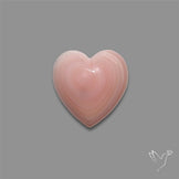 Pink Conch Shell Heart Cabochon