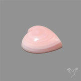 Pink Conch Shell Heart Cabochon