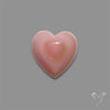 Pink Conch Shell Heart Cabochon