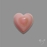 Pink Conch Shell Heart Cabochon
