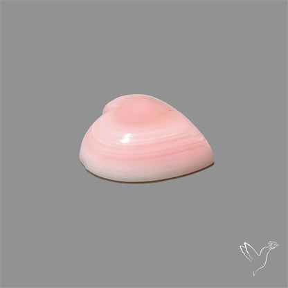 Pink Conch Shell Heart Cabochon