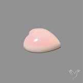 Pink Conch Shell Heart Cabochon