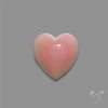 Pink Conch Shell Heart Cabochon