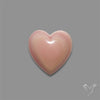 Pink Conch Shell Heart Cabochon
