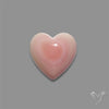 Pink Conch Shell Heart Cabochon