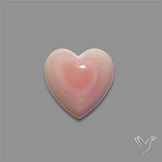 Pink Conch Shell Heart Cabochon