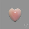 Pink Conch Shell Heart Cabochon