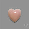 Pink Conch Shell Heart Cabochon