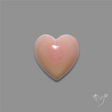 Pink Conch Shell Heart Cabochon