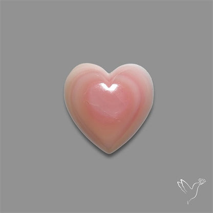 Pink Conch Shell Heart Cabochon